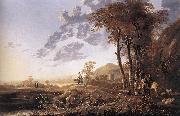 Evening Landscape with Horsemen and Shepherds dgj CUYP, Aelbert